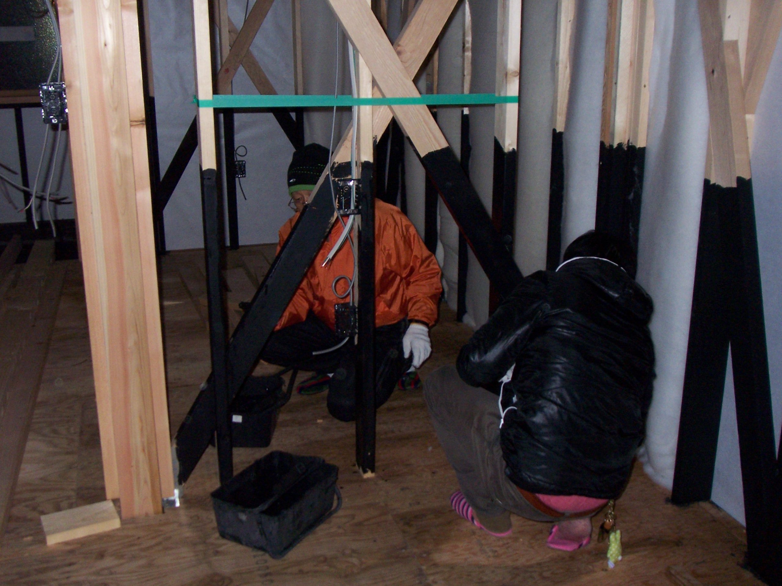 これから住まう家の防蟻処理をご家族で